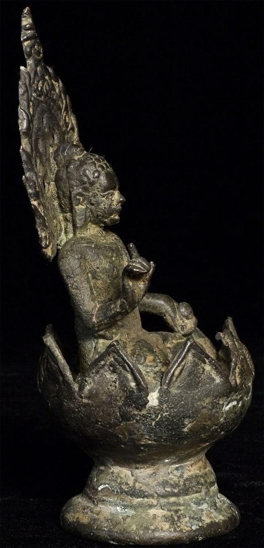 14-17thC Java Buddha, 5" Tall - 3