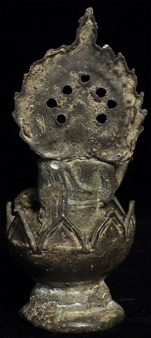 14-17thC Java Buddha, 5" Tall - 4