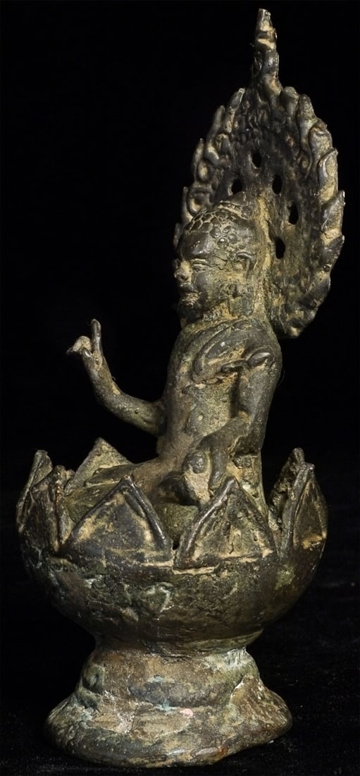 14-17thC Java Buddha, 5" Tall - 5