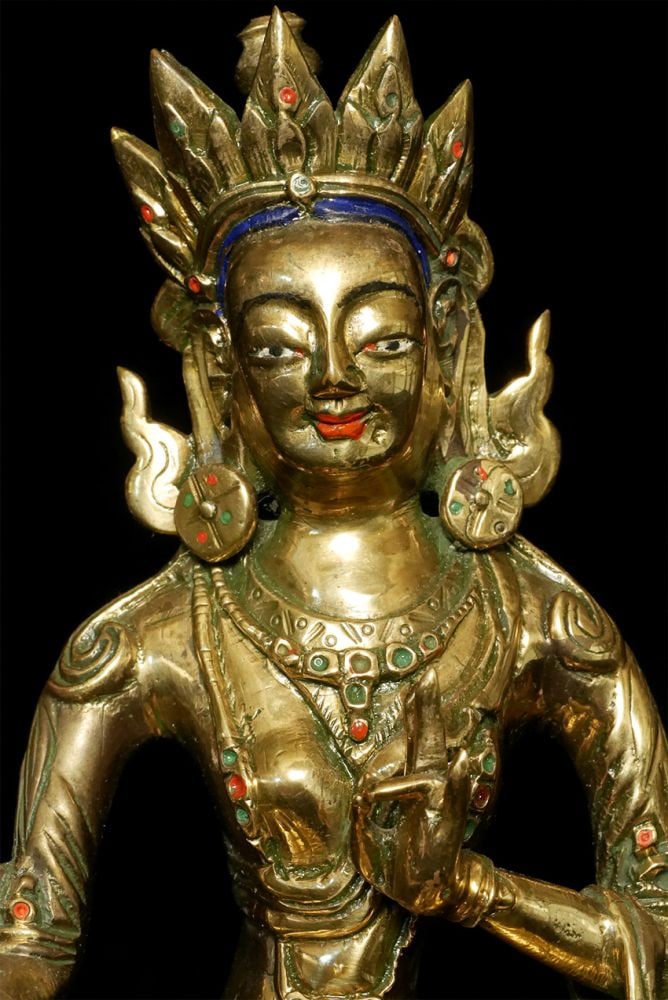 Circa 1900 Mongolian Bodhisattva- Nice example - 6