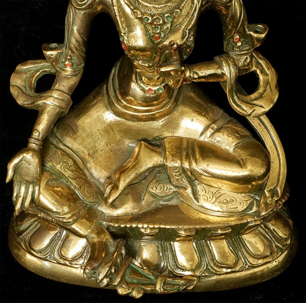 Circa 1900 Mongolian Bodhisattva- Nice example - 7