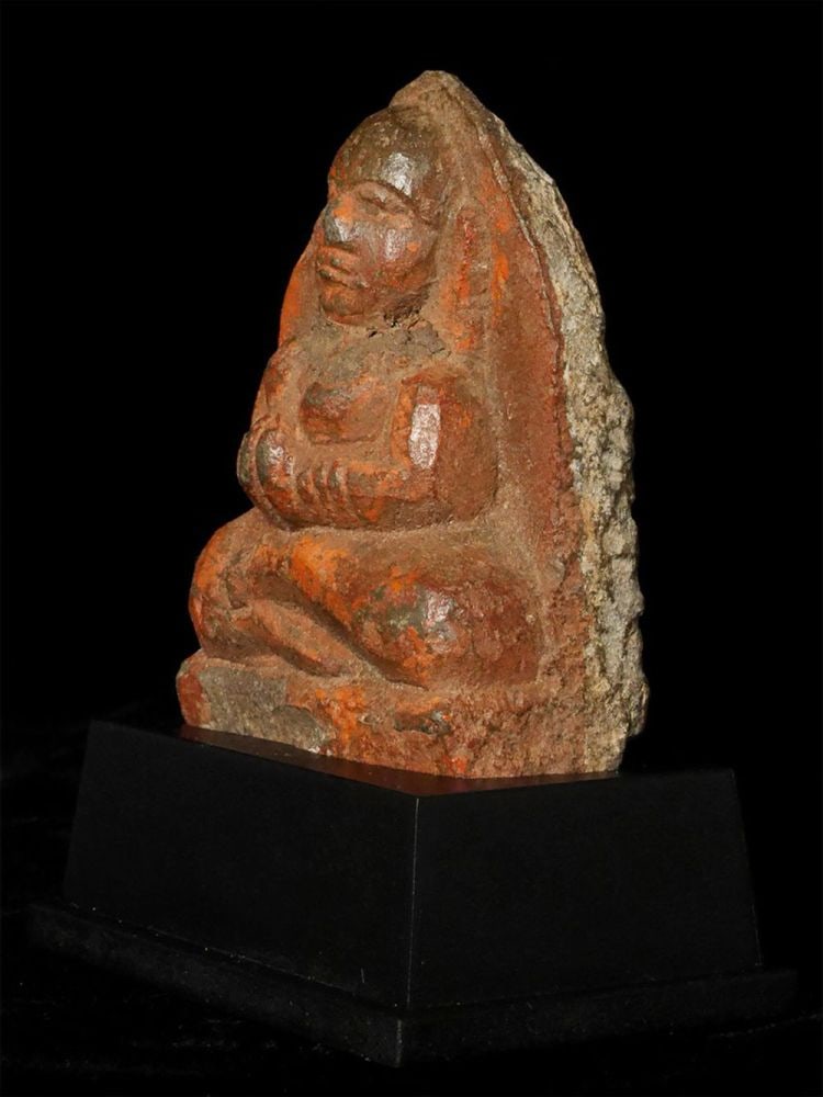 Sensitively carved Nepalese or Indian Devotee. - 5