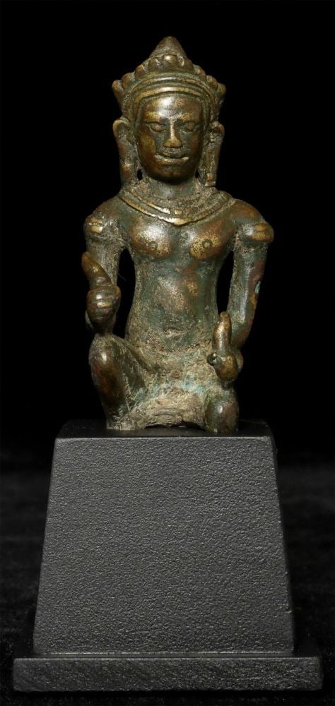 11/12thC Cambodian Bronze Devine Architect - 2