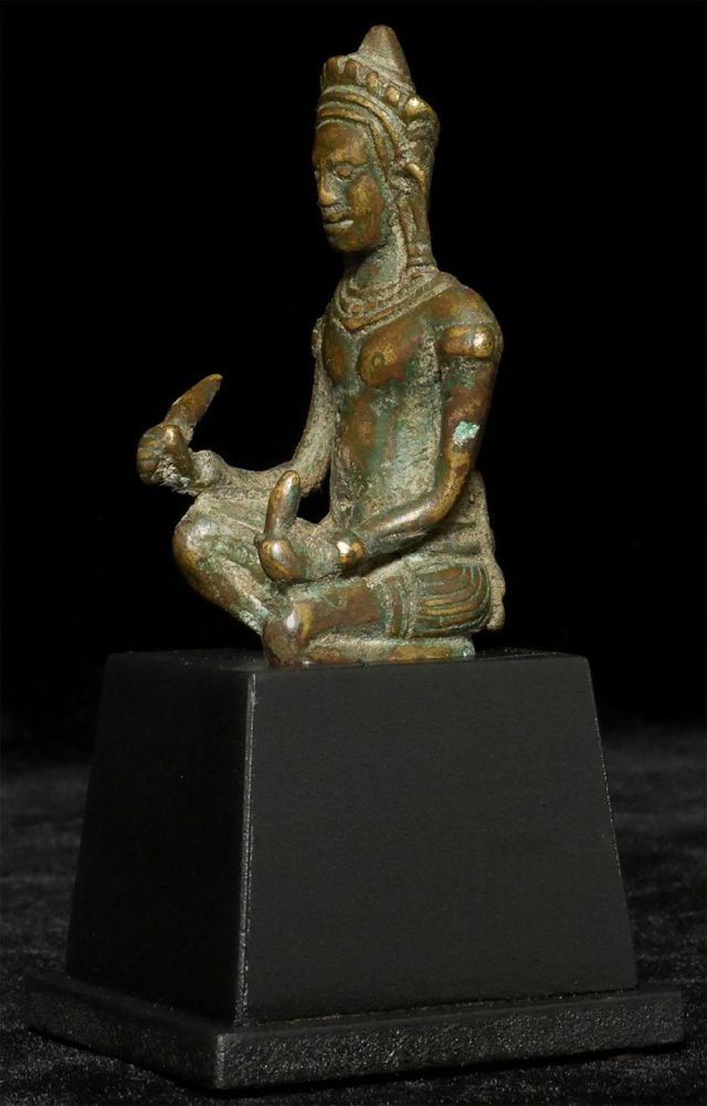11/12thC Cambodian Bronze Devine Architect - 3