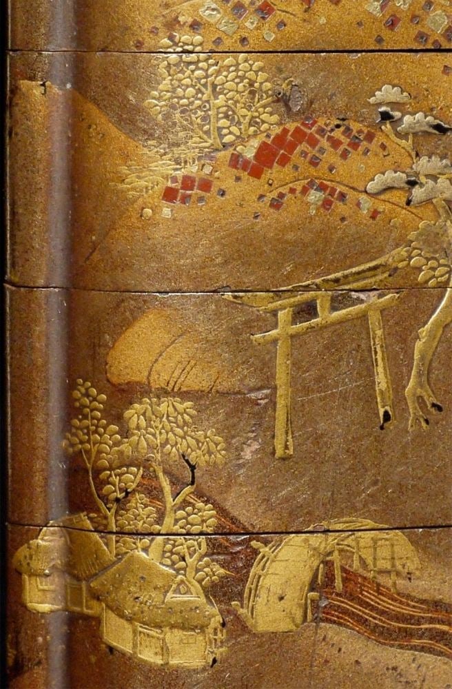 19thC Japanese lacquer Superb! - 6