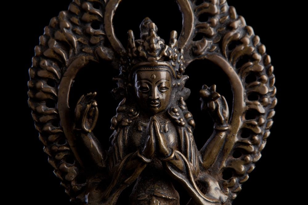 18thC Nepalese Bodhisattva. (1 of 9)
