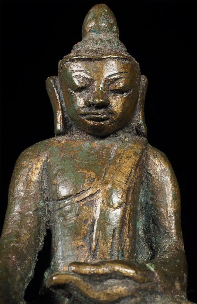 14/15thC Mon Burmese Buddha. - 5