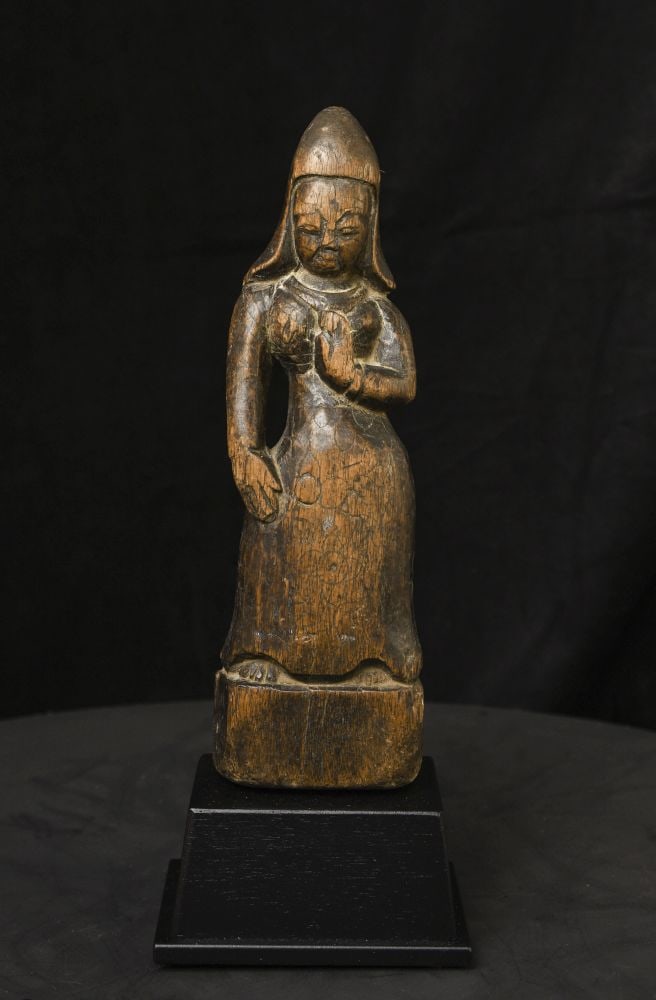 Very Early Wood Nepalese Bodhisattva- wonderful spiritual feel. (1 of 15)