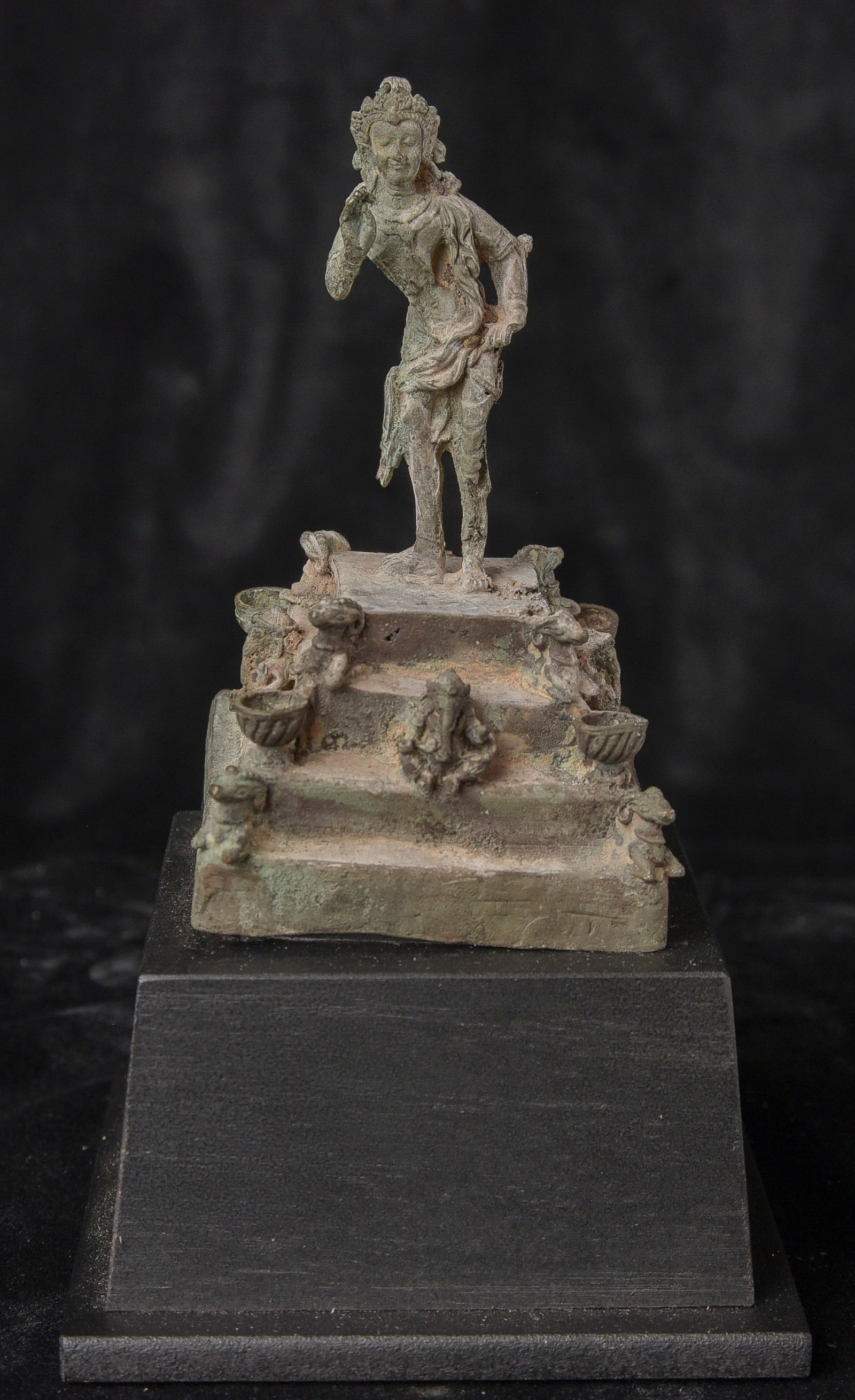 Masterpiece!- Pre-10th C "Buddha as a Prince" Himalayas-Rare Museum level: Masterpiece!- Pre-10th C "Buddha as a Prince" from north of India in the Himalayan Hills and likely dating from between the 5th and 10th centuries, likely from a small kingdom that has disappeared