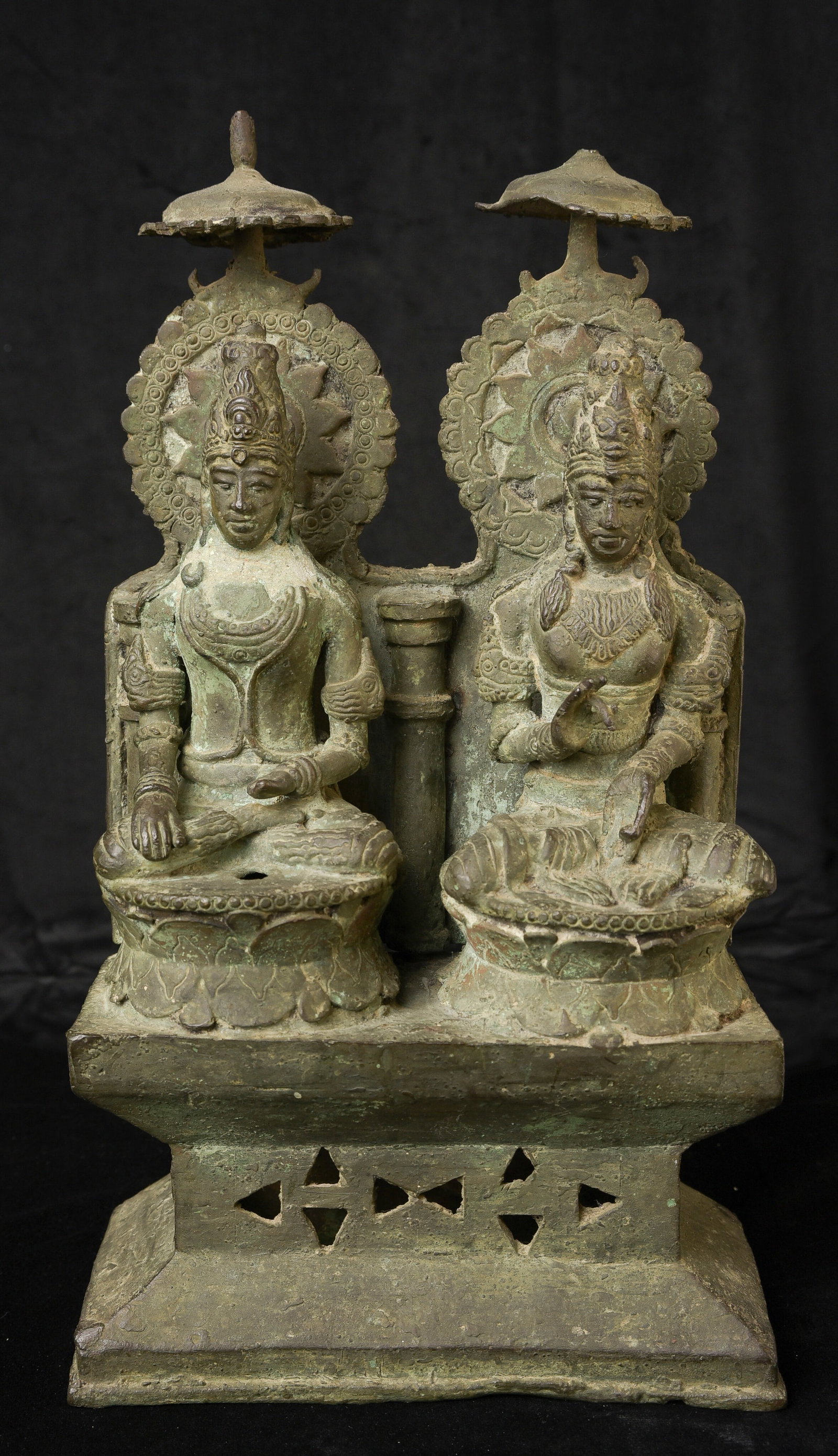 Rare Early Javanese double Deity. Large, Powerful Altar- Authentic! - 14