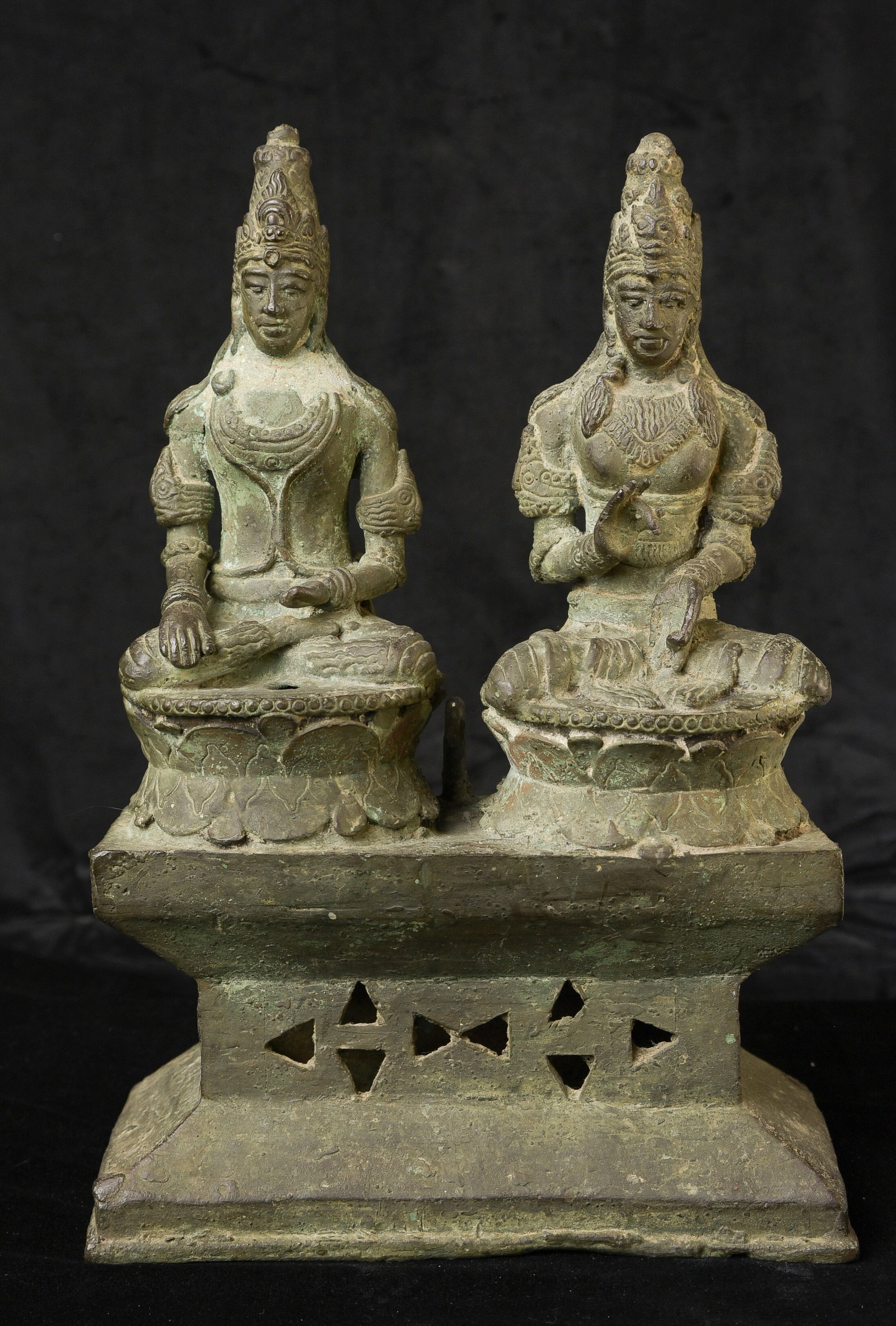 Rare Early Javanese double Deity. Large, Powerful Altar- Authentic! - 3