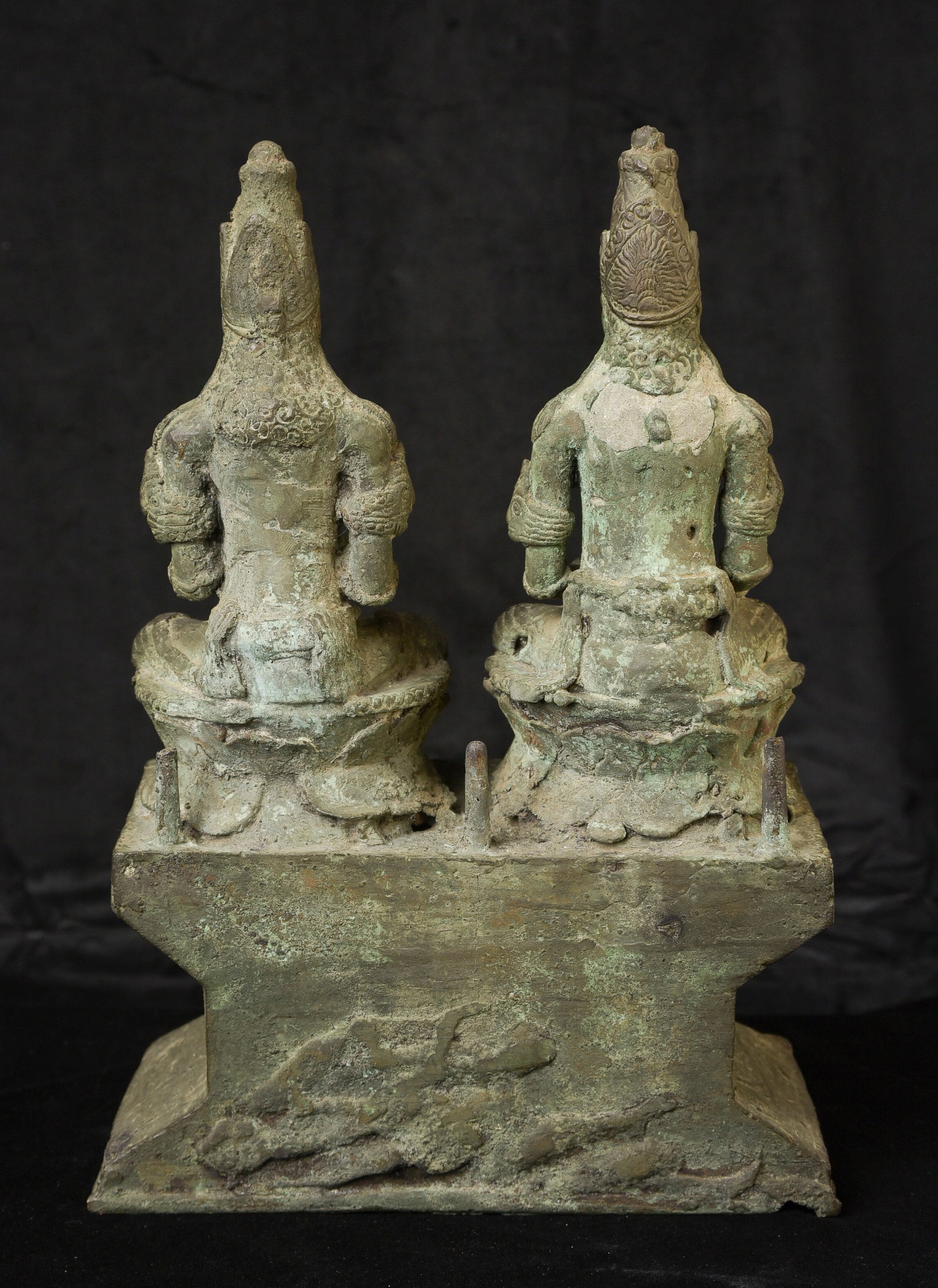 Rare Early Javanese double Deity. Large, Powerful Altar- Authentic! - 4