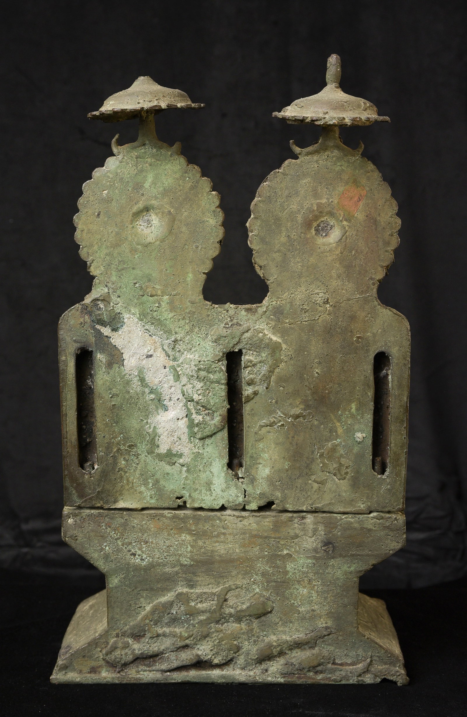 Rare Early Javanese double Deity. Large, Powerful Altar- Authentic! - 5