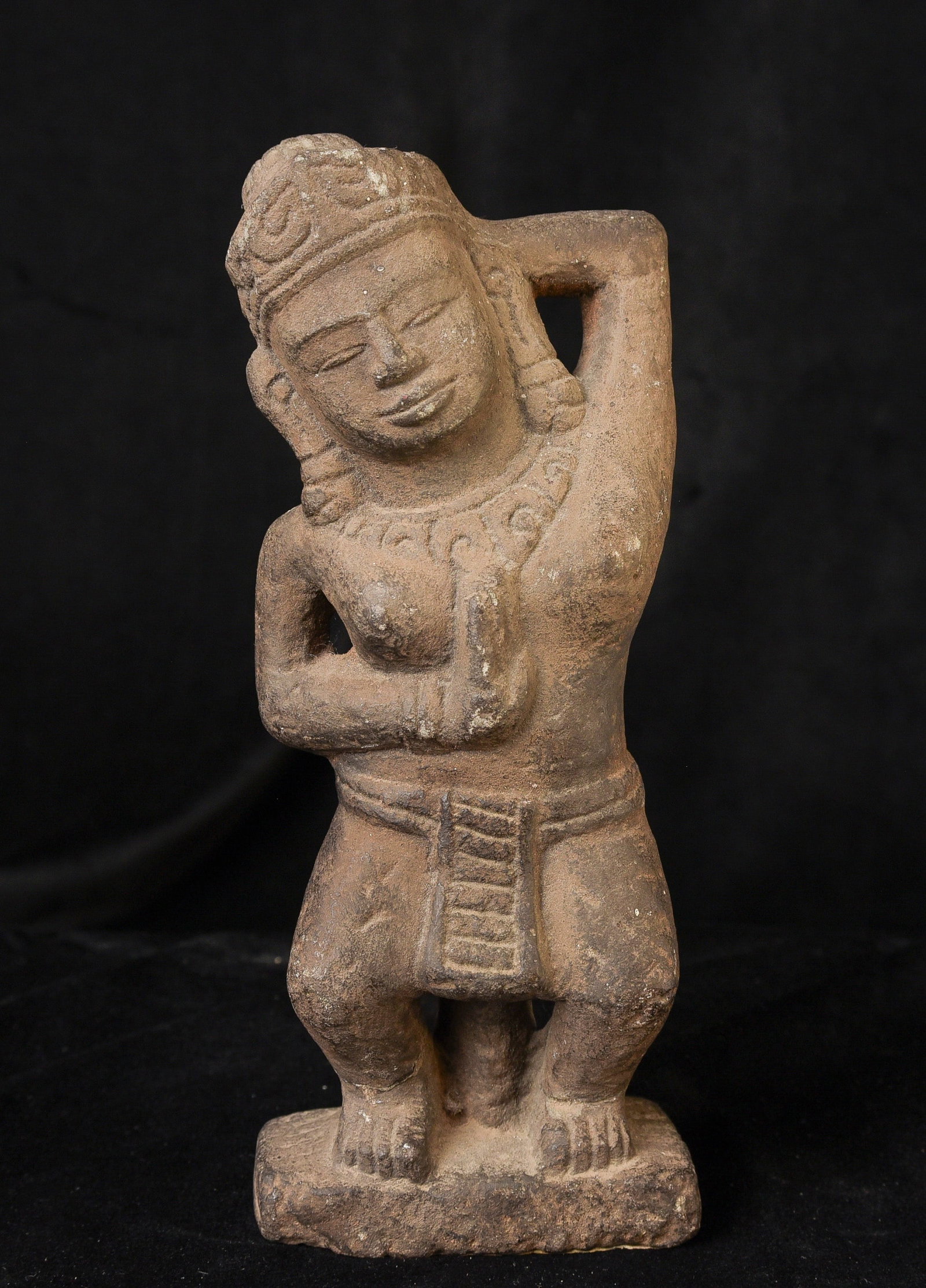 12/13 C Buddhist figure in stone from the Cham culture from early Vietnam. (1 of 9)