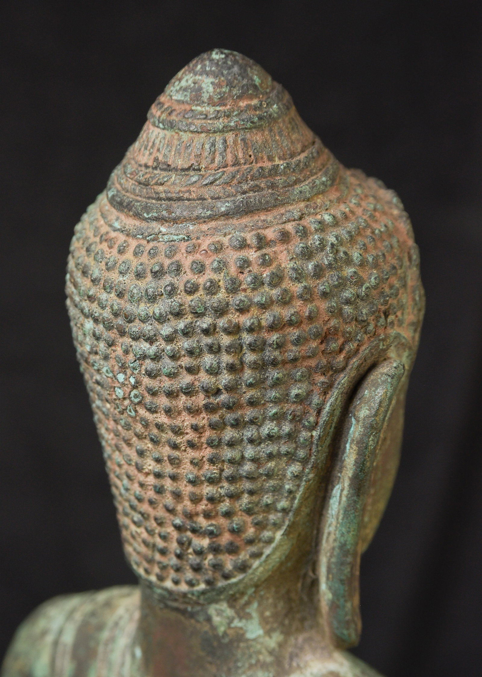 Large Antique Thai bronze Buddha. - 14