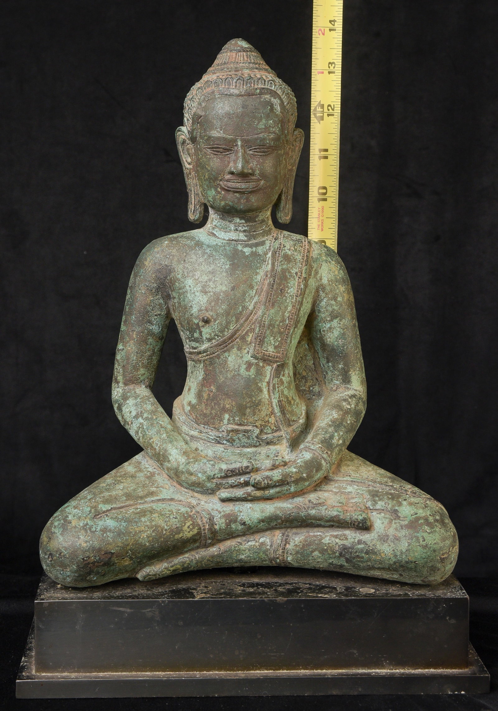 Large Antique Thai bronze Buddha. - 3