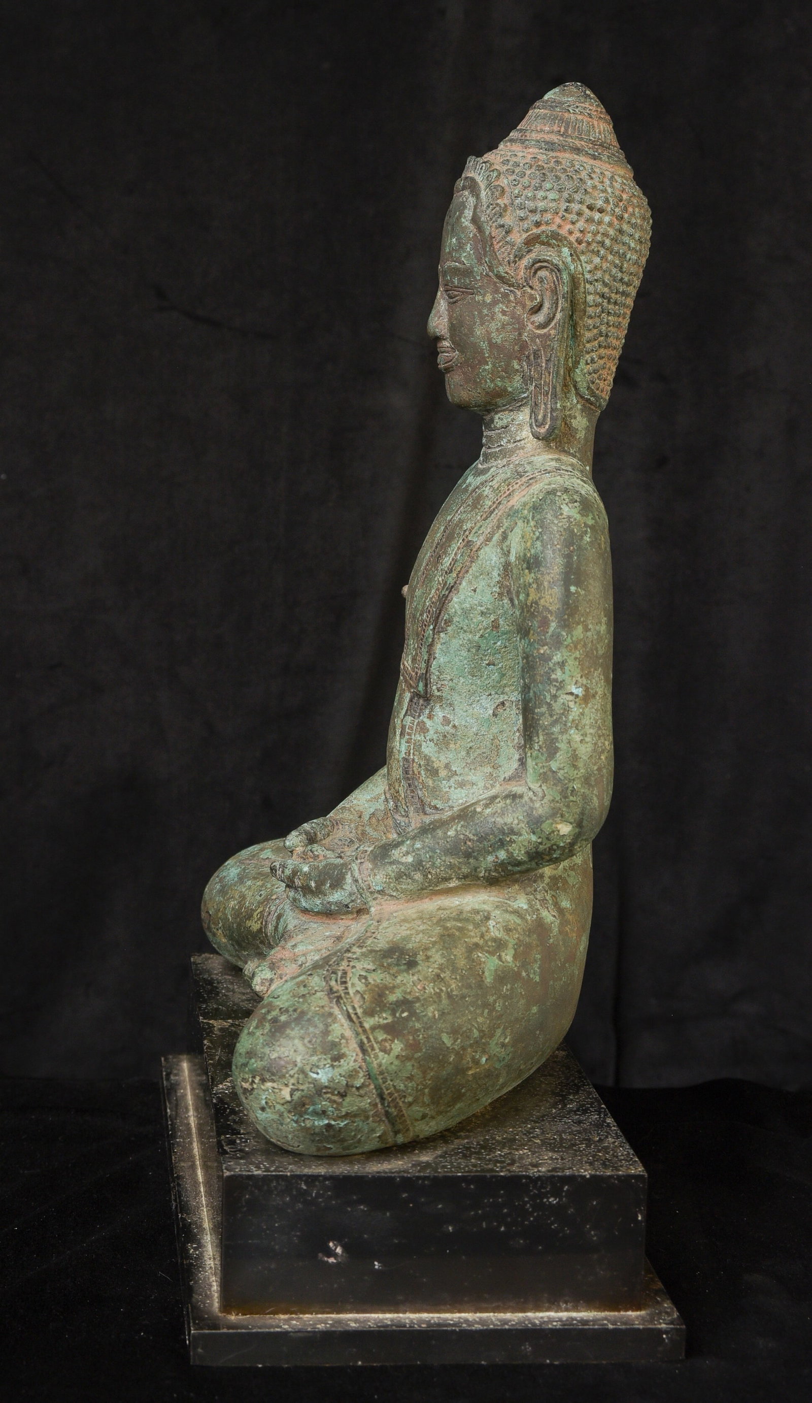 Large Antique Thai bronze Buddha. - 4