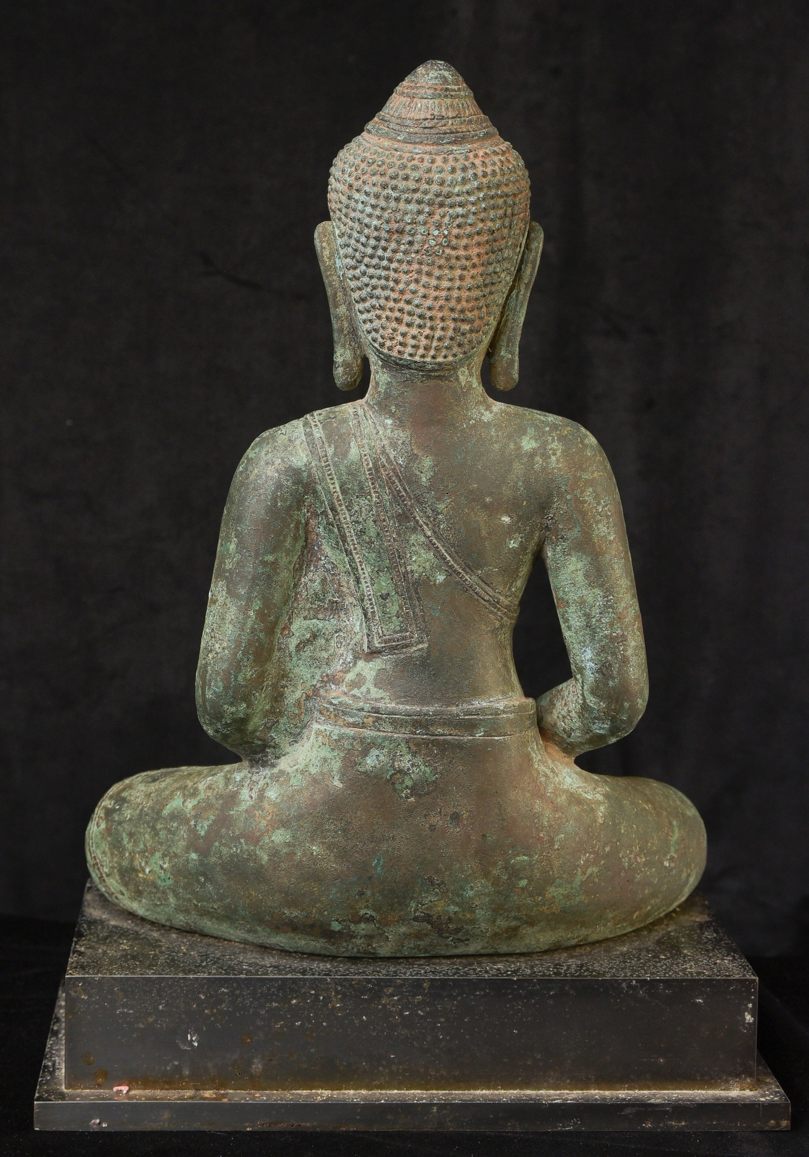 Large Antique Thai bronze Buddha. - 5