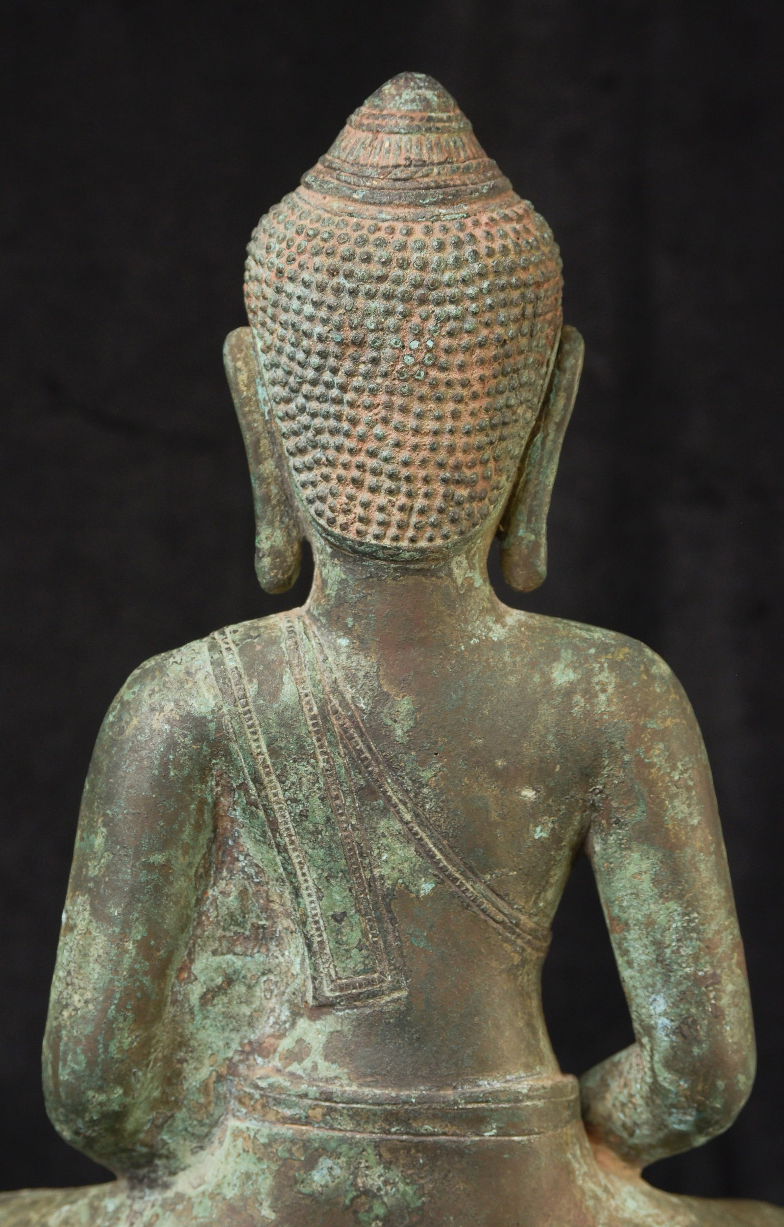 Large Antique Thai bronze Buddha. - 6