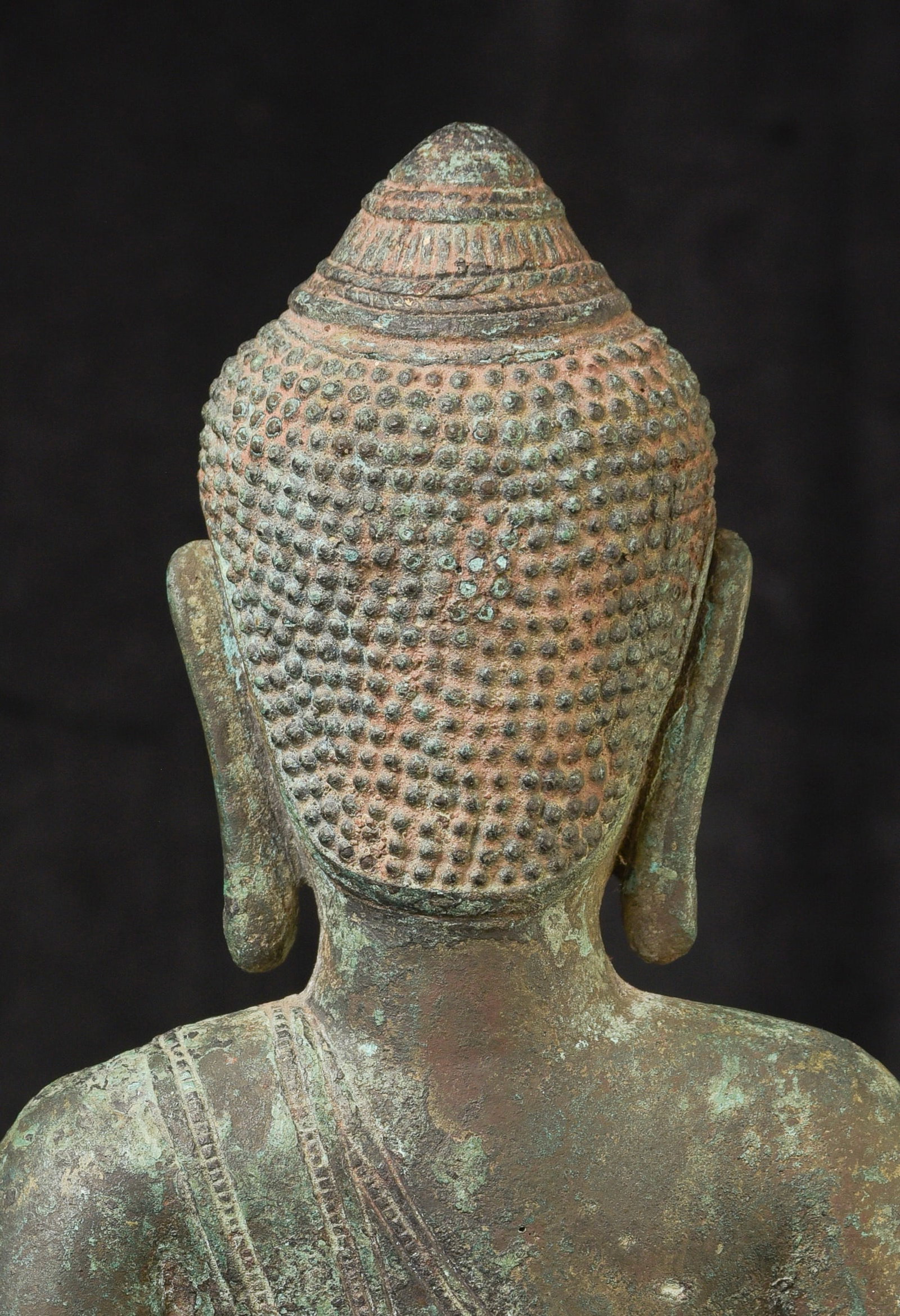 Large Antique Thai bronze Buddha. - 7