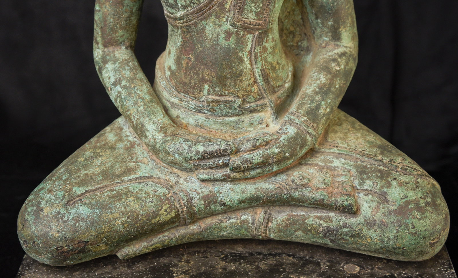 Large Antique Thai bronze Buddha. - 9