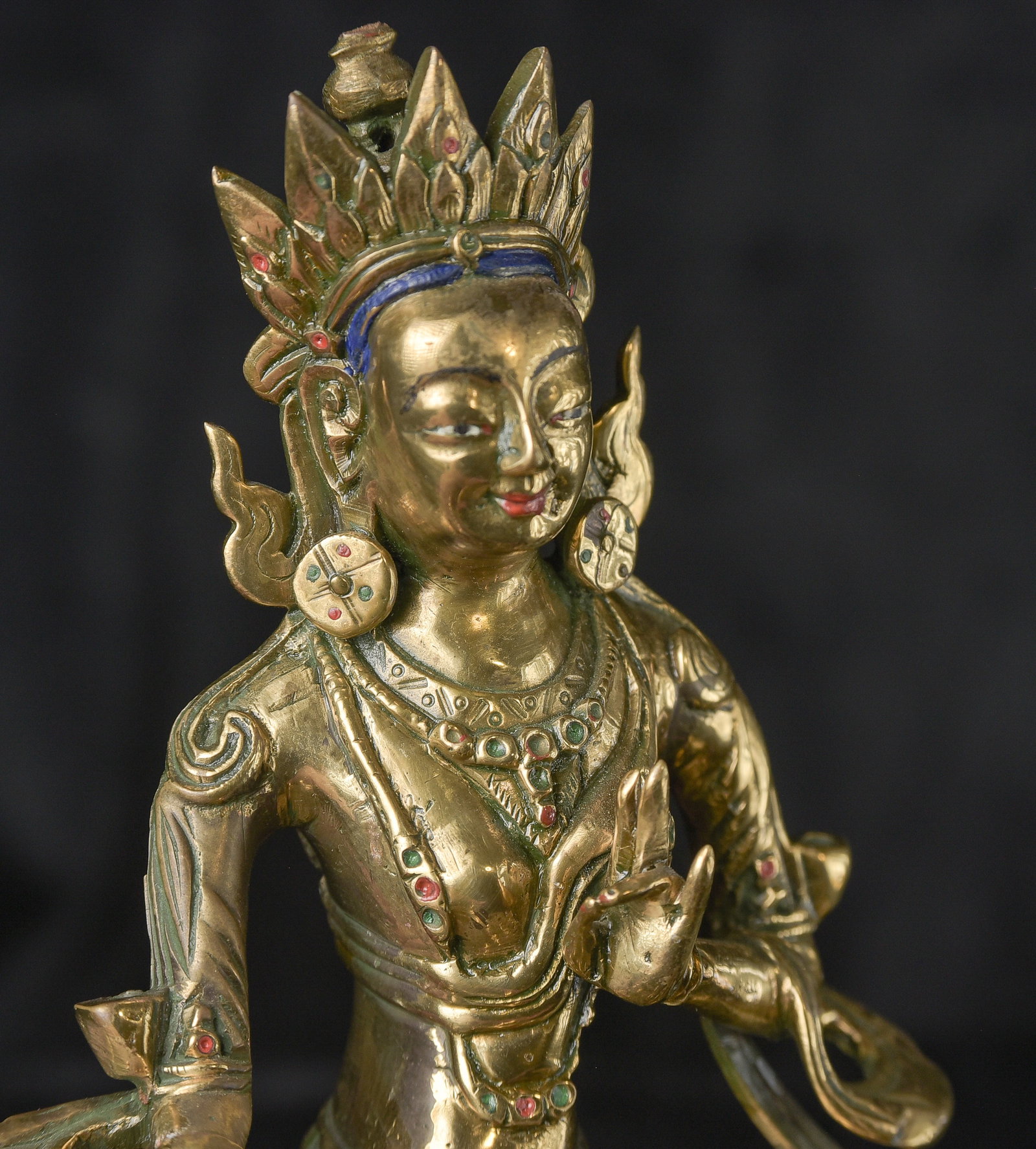 19/early 20thC Mongolian Bodhisattva. - 12