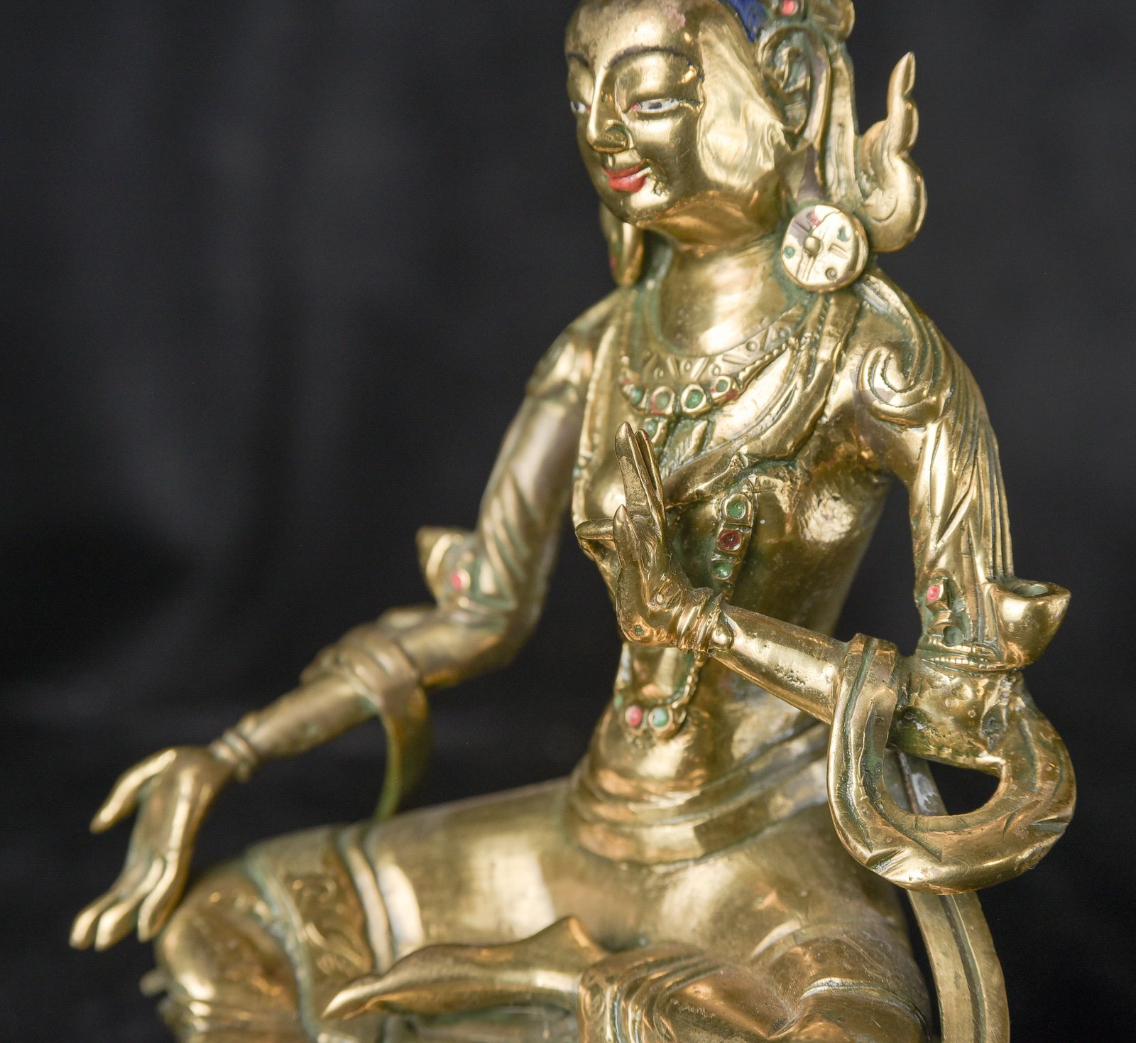 19/early 20thC Mongolian Bodhisattva. - 14