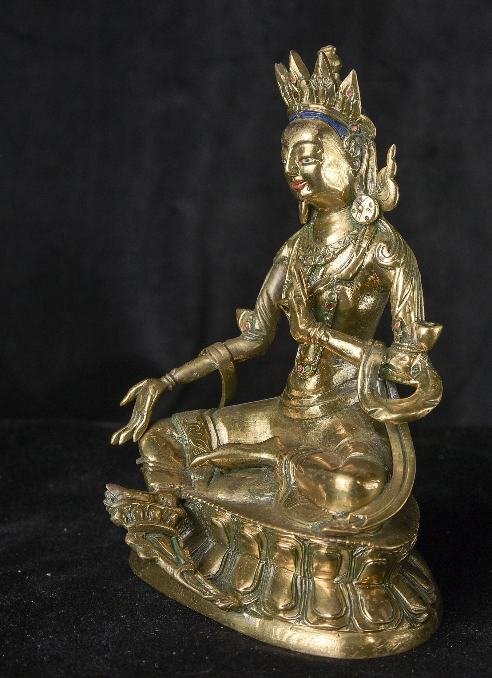 19/early 20thC Mongolian Bodhisattva. - 3
