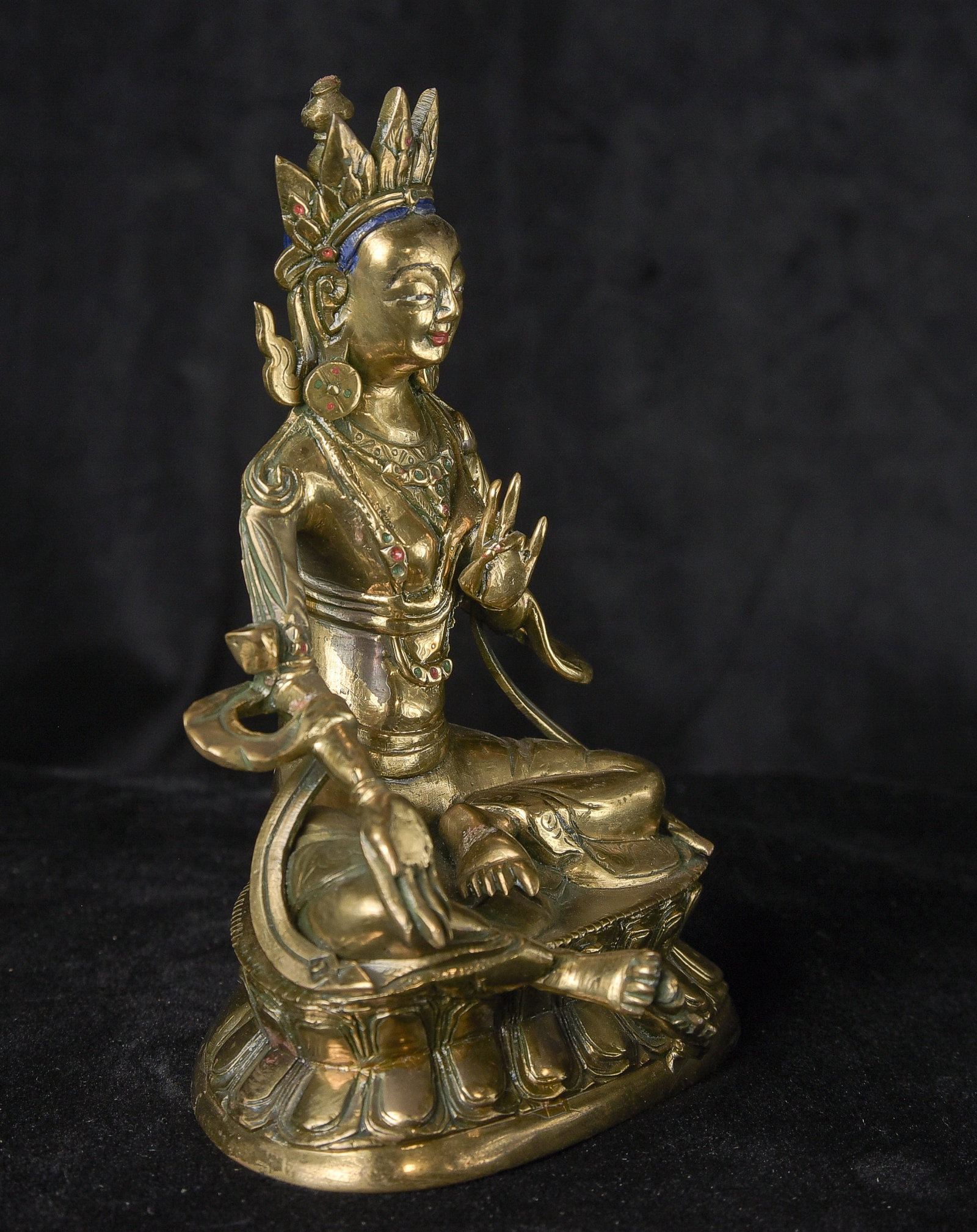 19/early 20thC Mongolian Bodhisattva. - 6
