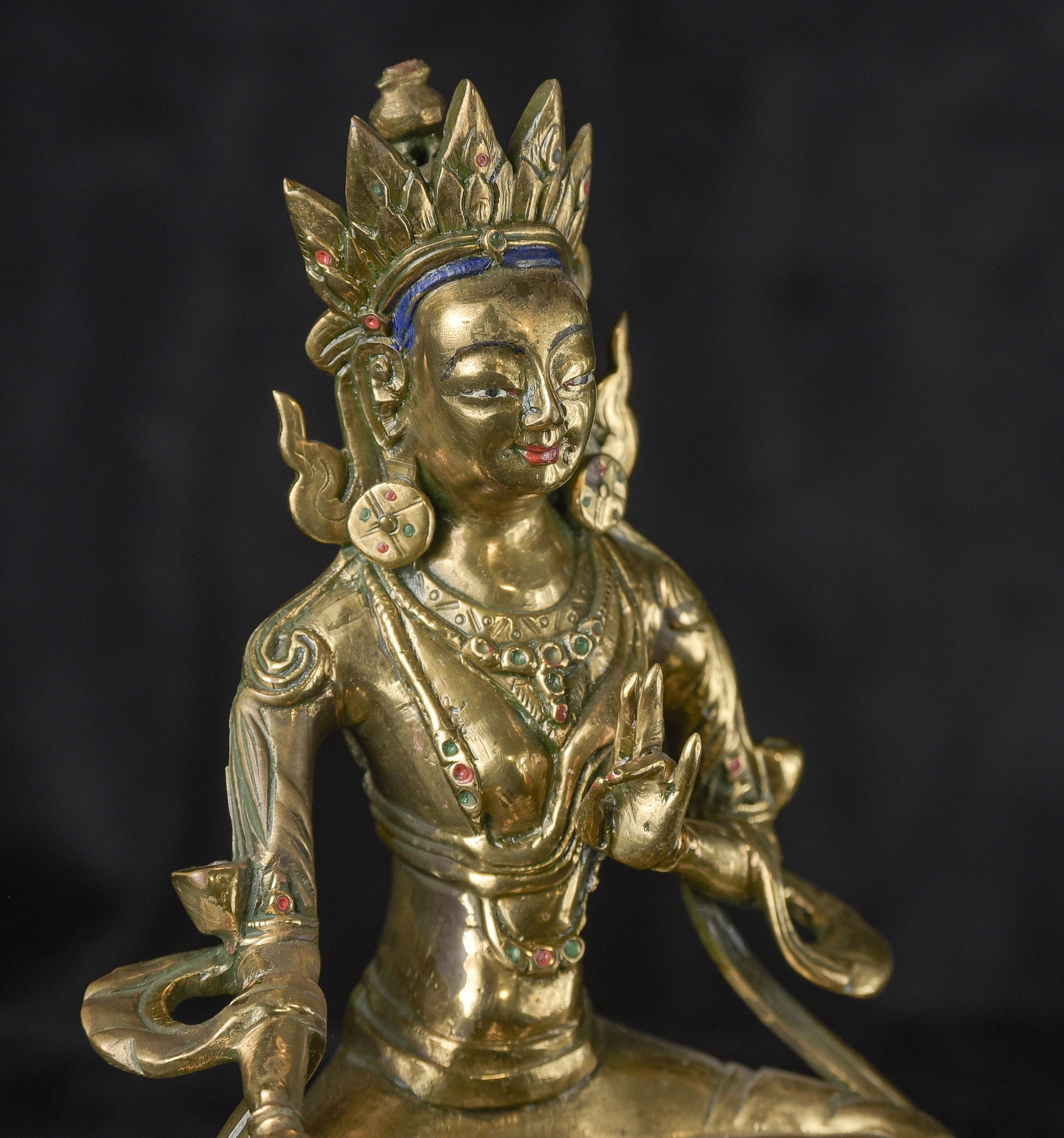 19/early 20thC Mongolian Bodhisattva. - 8