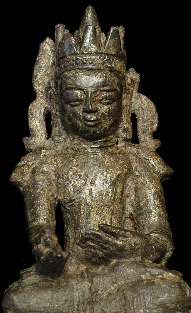 Early Burmese Arakan Buddha Rare Type (1 of 13)