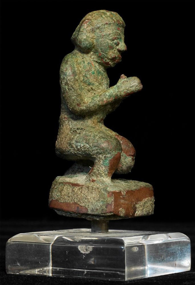 7-11thC Cambodian Giant Kneeling in Devotion-Rare, Animated - 3