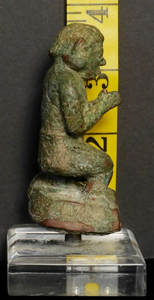 7-11thC Cambodian Giant Kneeling in Devotion-Rare, Animated - 8
