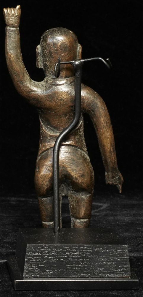 A 16th/17thC solid cast Chinese Ming Bronze Baby - 2