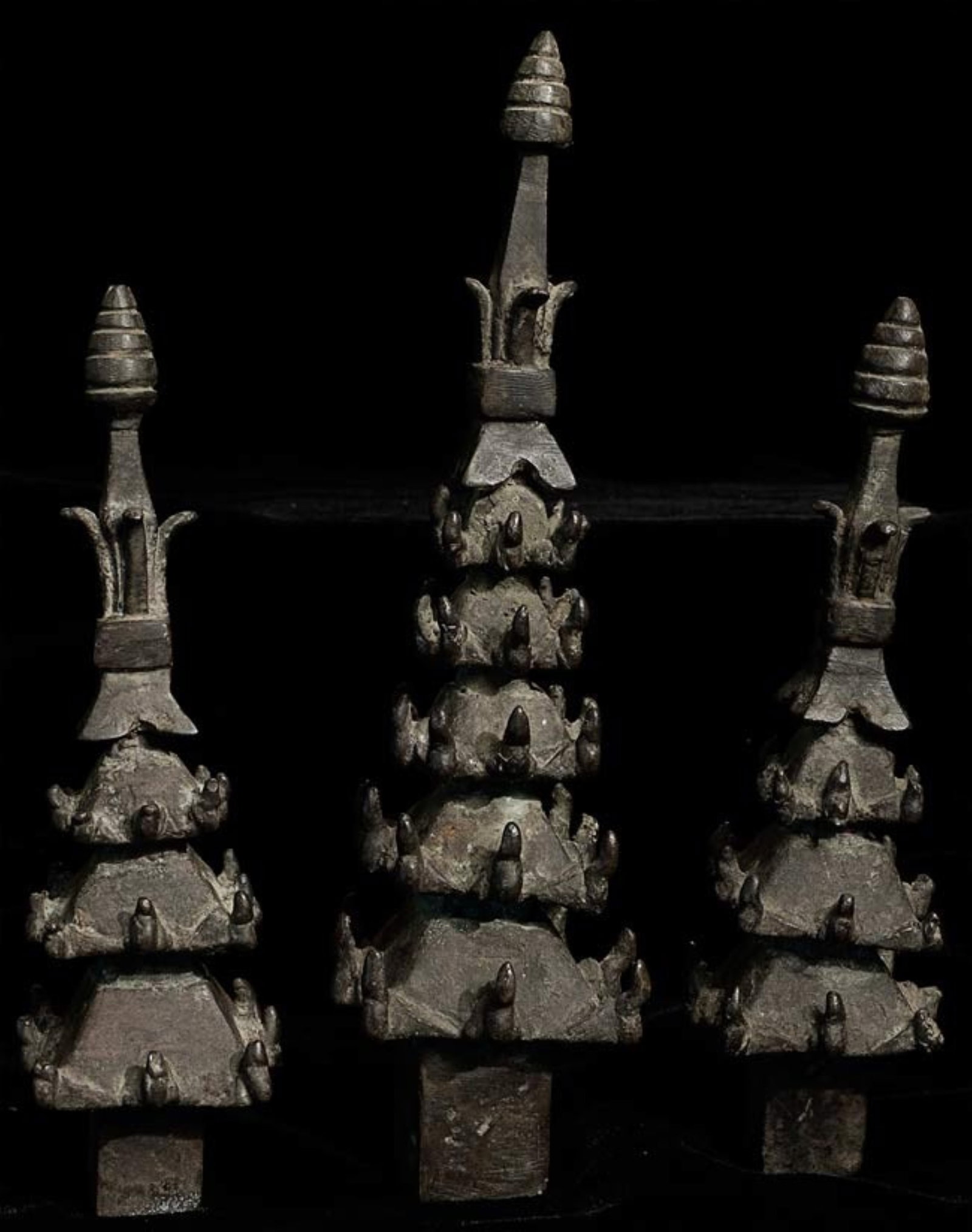14/15thC/later Indonesia or Java Bronze Cart- Buddhist/Hindu - 14
