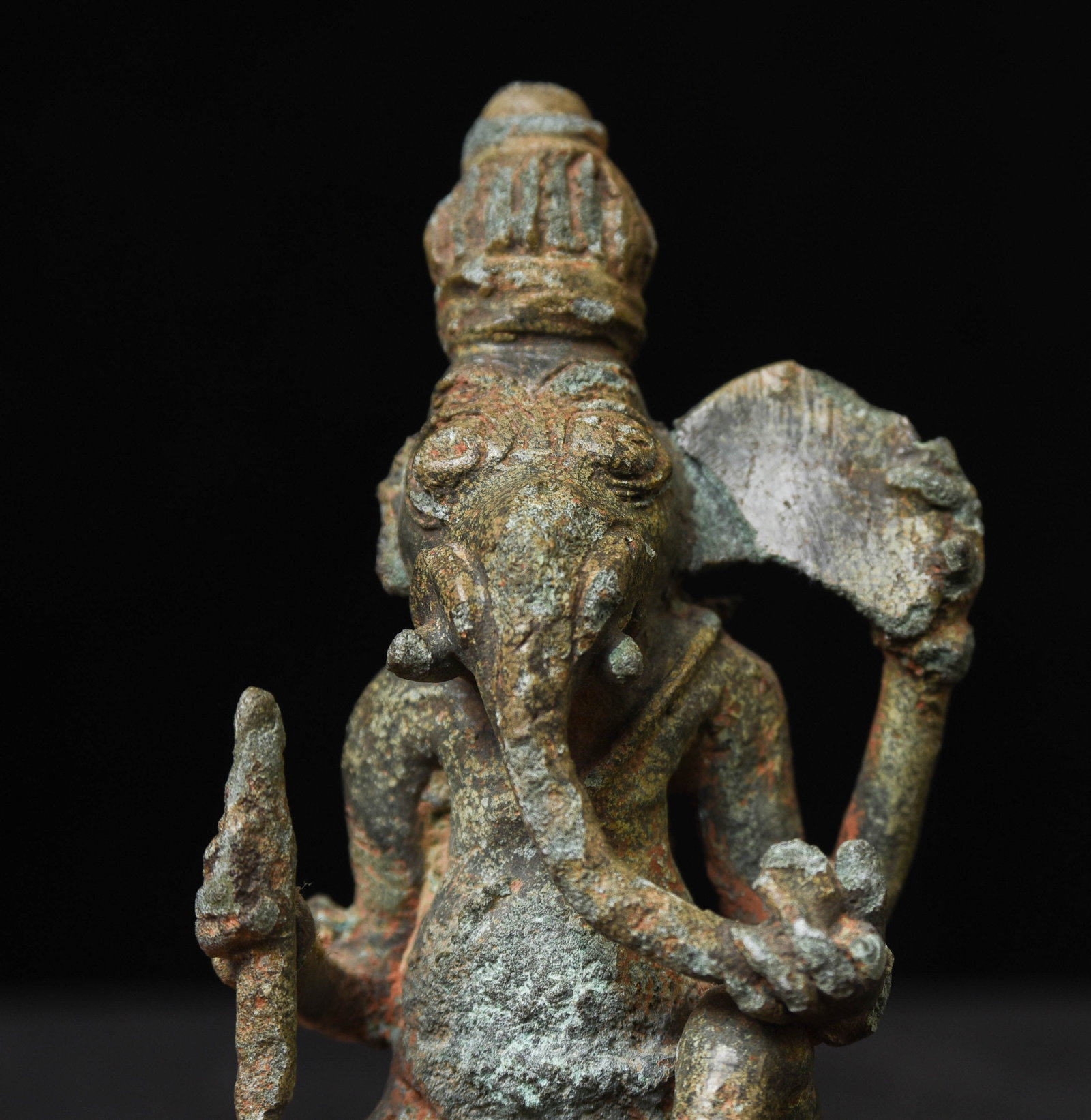 9thC. Bronze Ganesh from Java-Extremely rare, solid cast .-Special- Personal favorite - 12