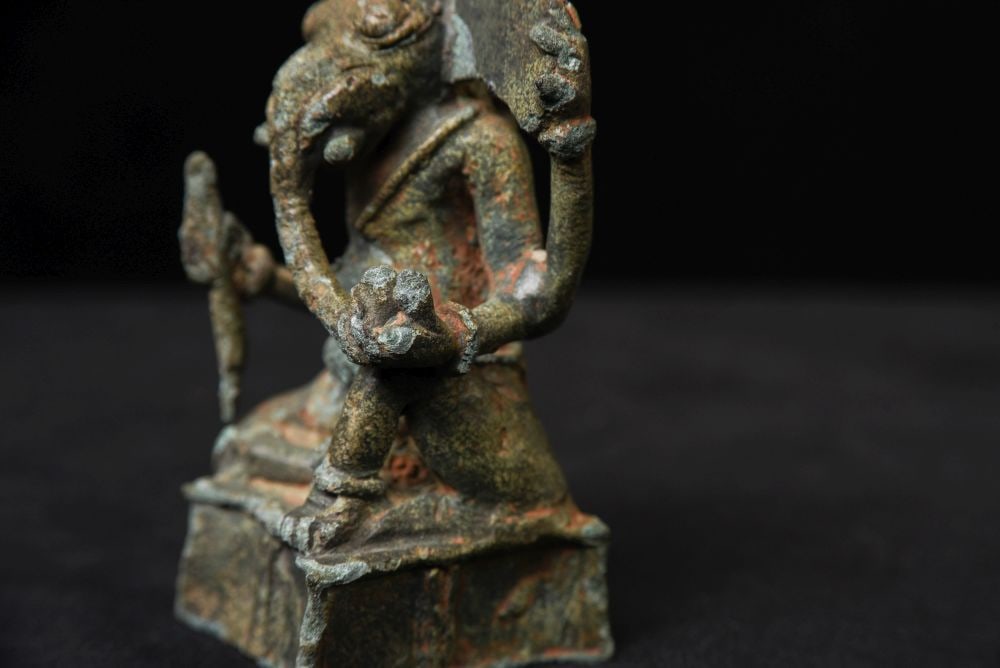 9thC. Bronze Ganesh from Java-Extremely rare, solid cast .-Special- Personal favorite - 14