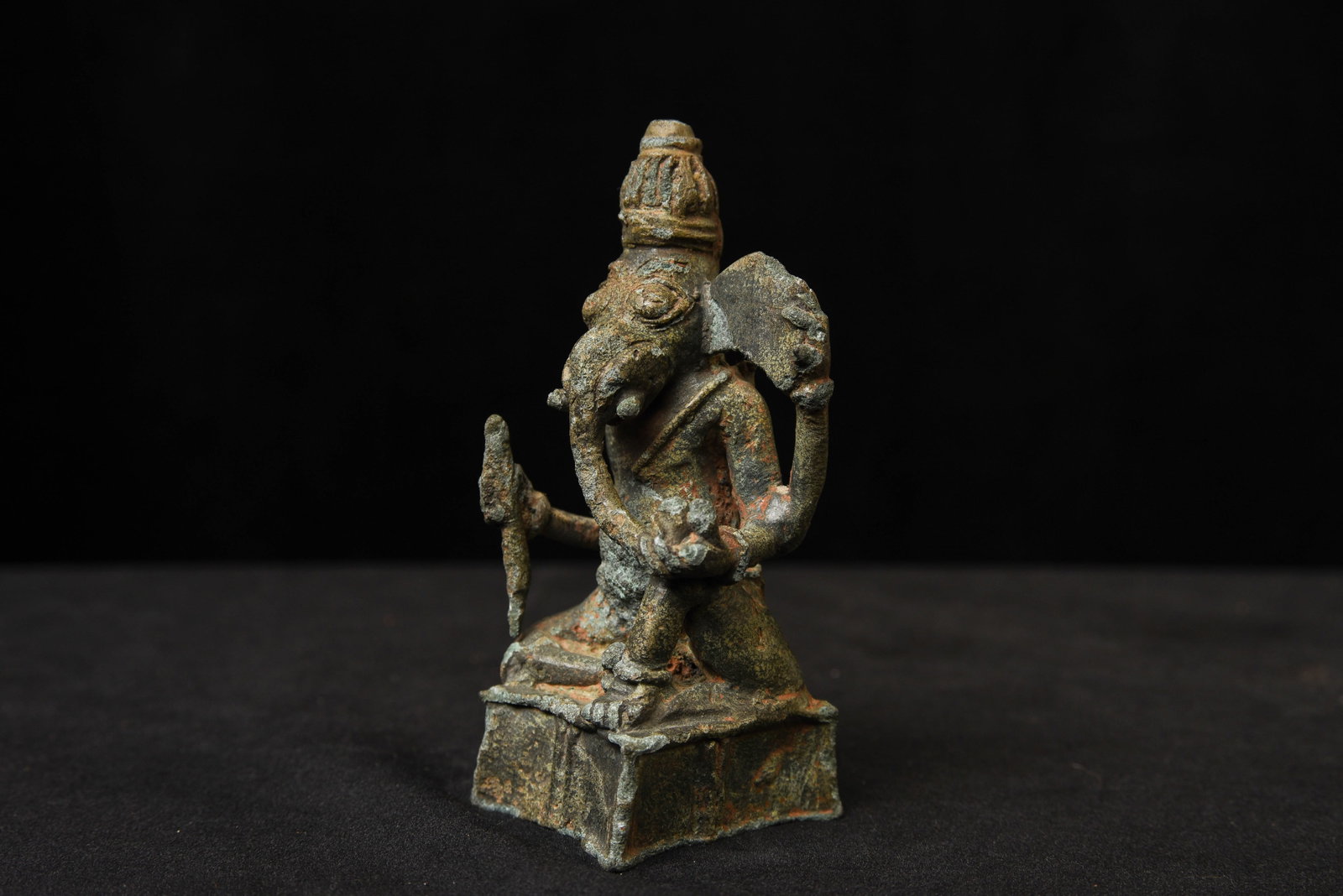 9thC. Bronze Ganesh from Java-Extremely rare, solid cast .-Special- Personal favorite - 3