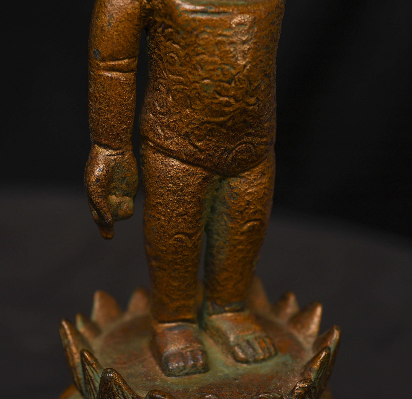 15/16thC solid cast Chinese Ming Bronze Baby Buddha. Nice Example! - 11