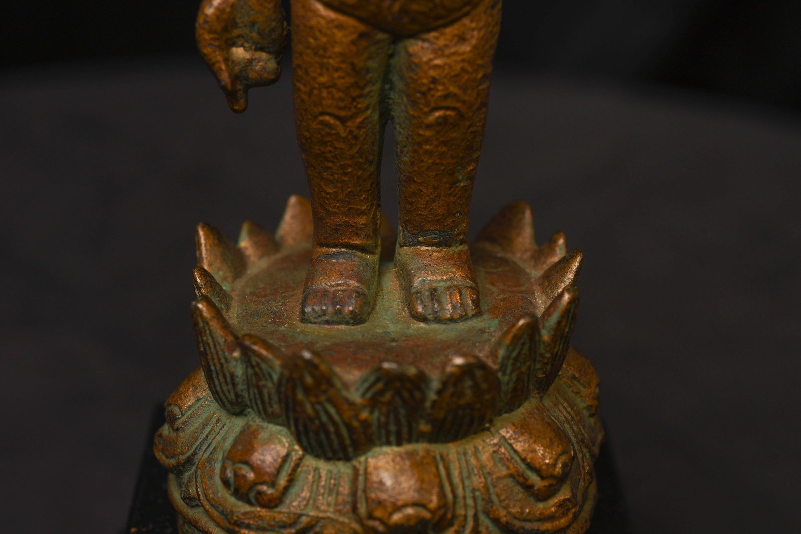 15/16thC solid cast Chinese Ming Bronze Baby Buddha. Nice Example! - 7