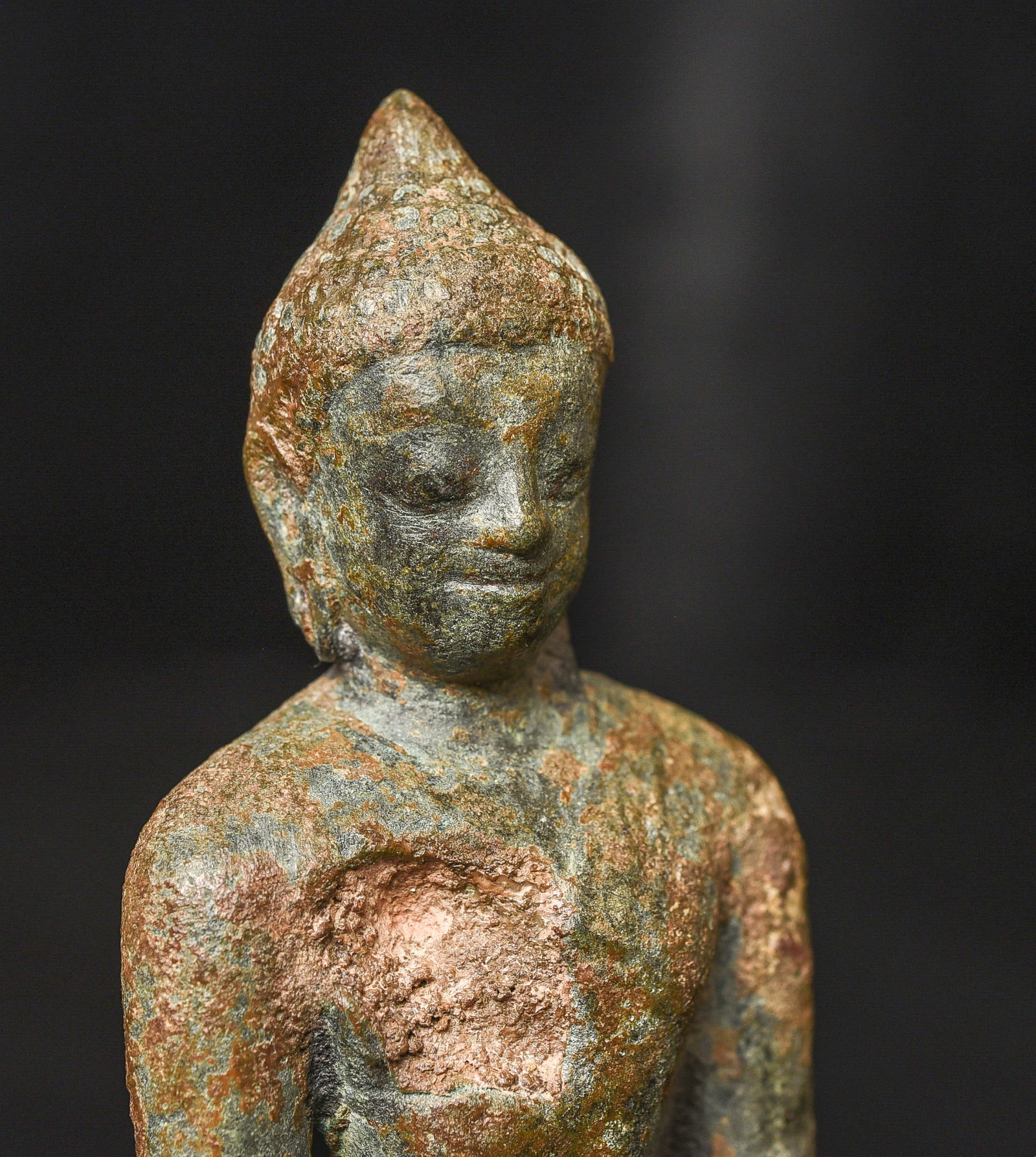 Solid-cast Thai bronze Buddha from the earliest period. - 10