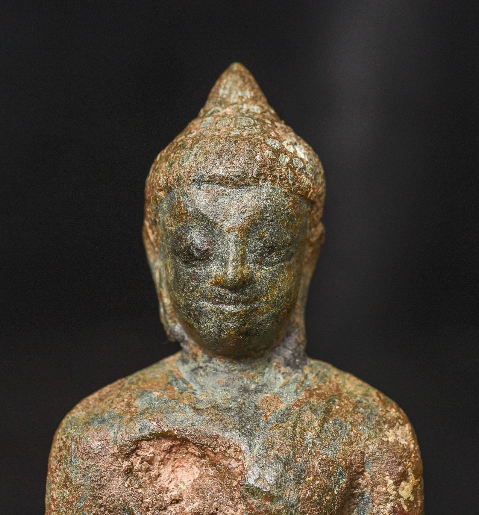 Solid-cast Thai bronze Buddha from the earliest period. - 11