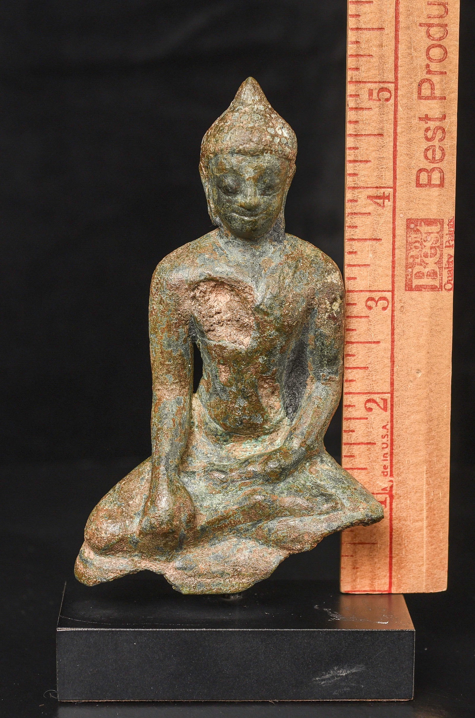 Solid-cast Thai bronze Buddha from the earliest period. - 4