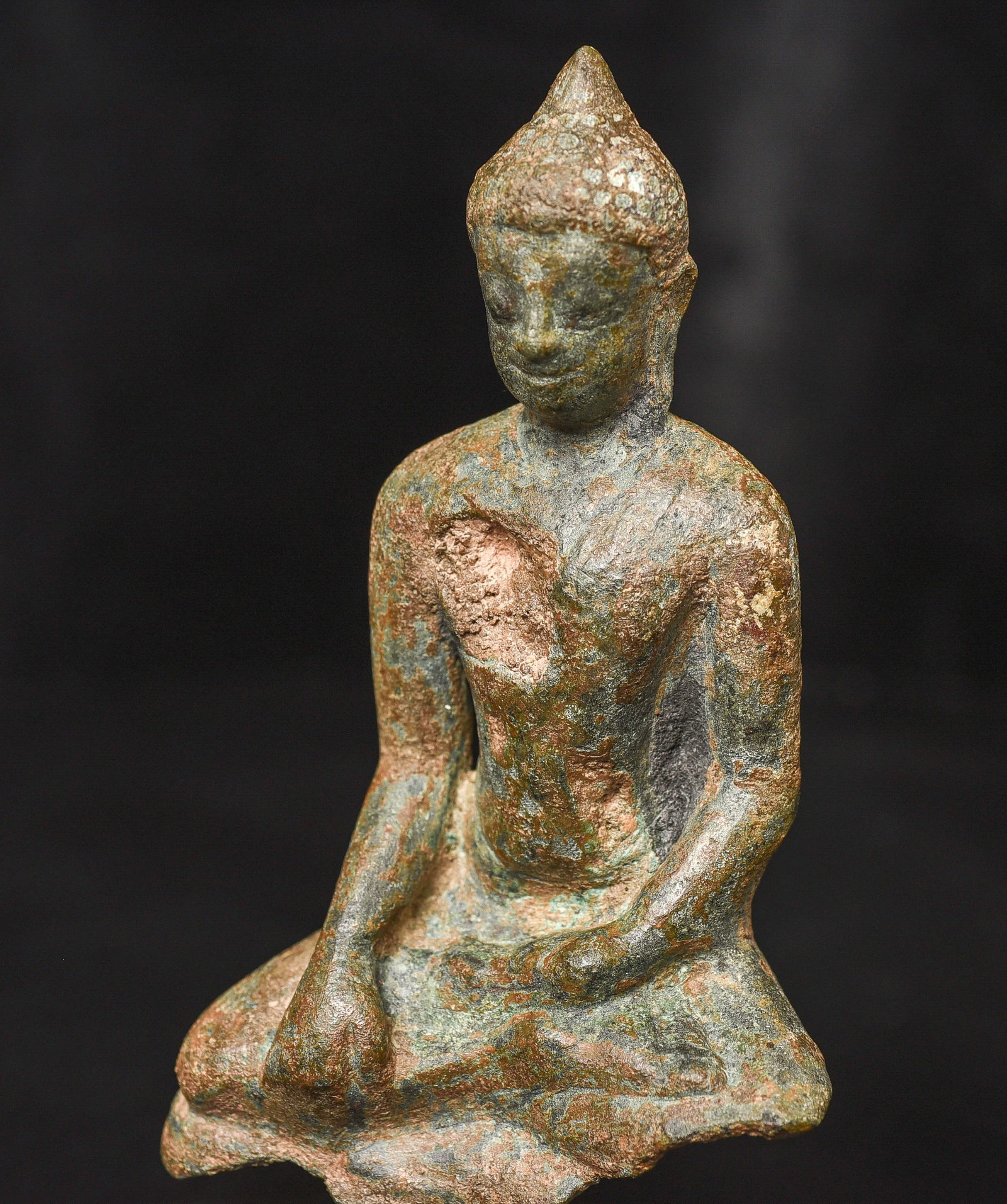 Solid-cast Thai bronze Buddha from the earliest period. - 7