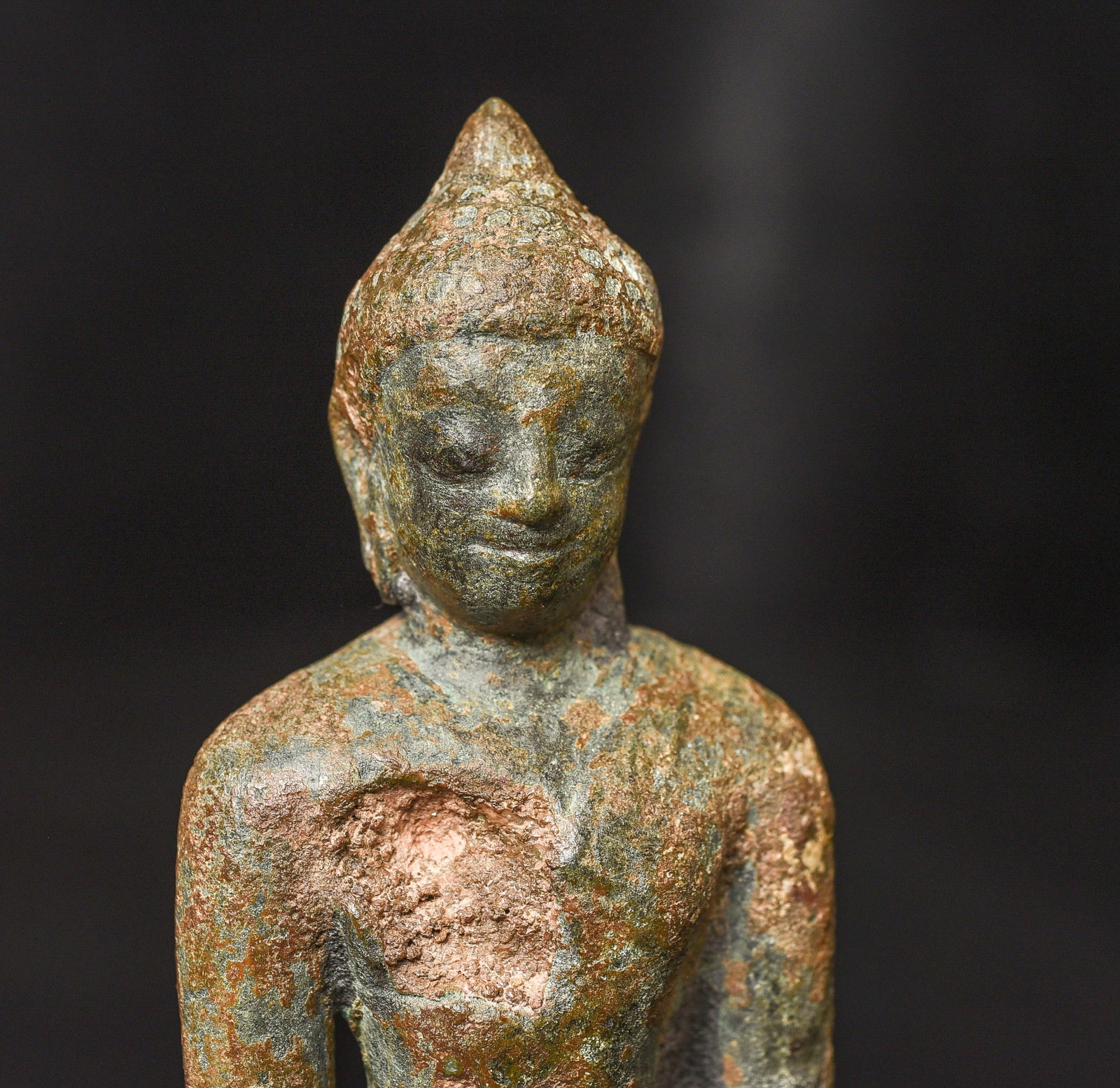 Solid-cast Thai bronze Buddha from the earliest period. - 9