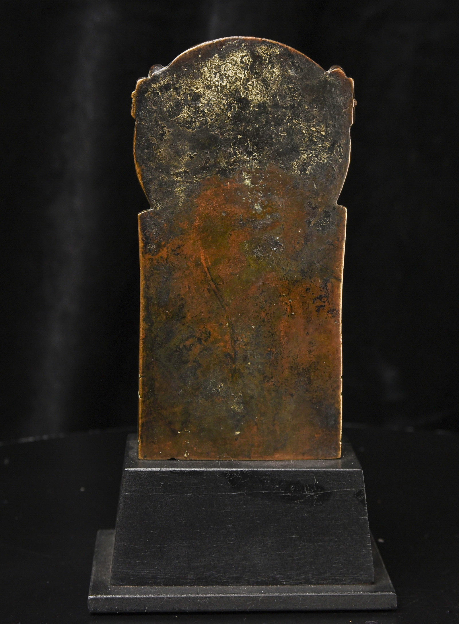 17/18thC Indian Bronze Buddha Stele. - 3