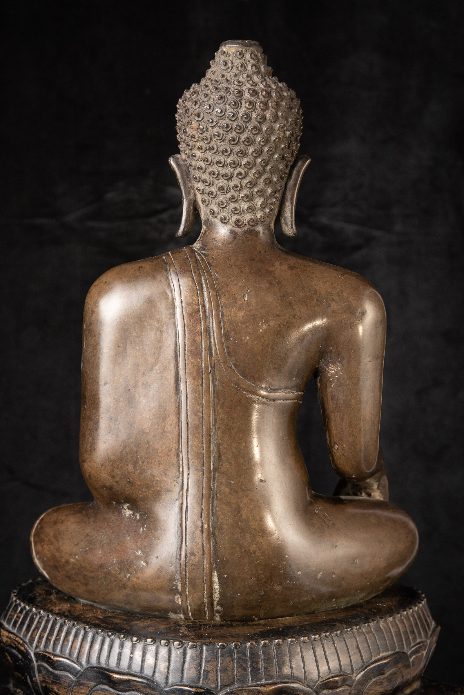 Large Thai bronze Buddha. - 5
