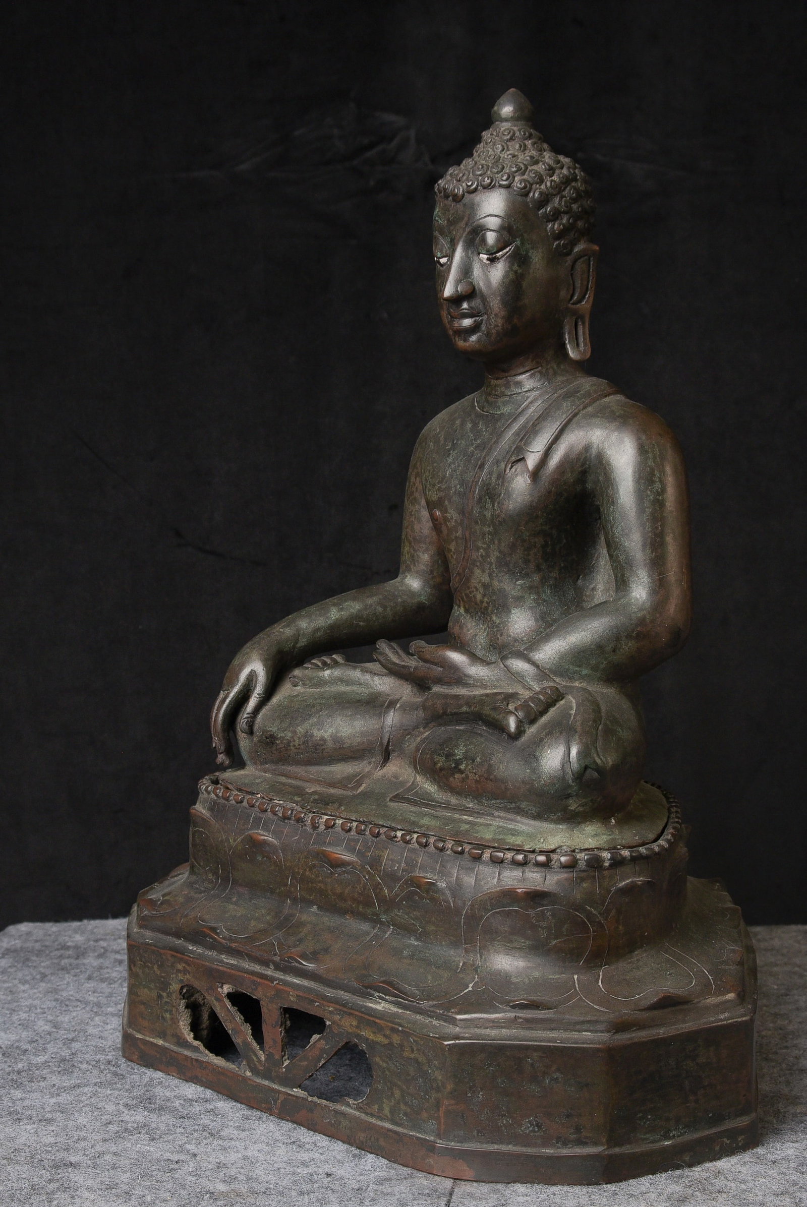 15thC Thai Bronze Buddha. Excellent - 2