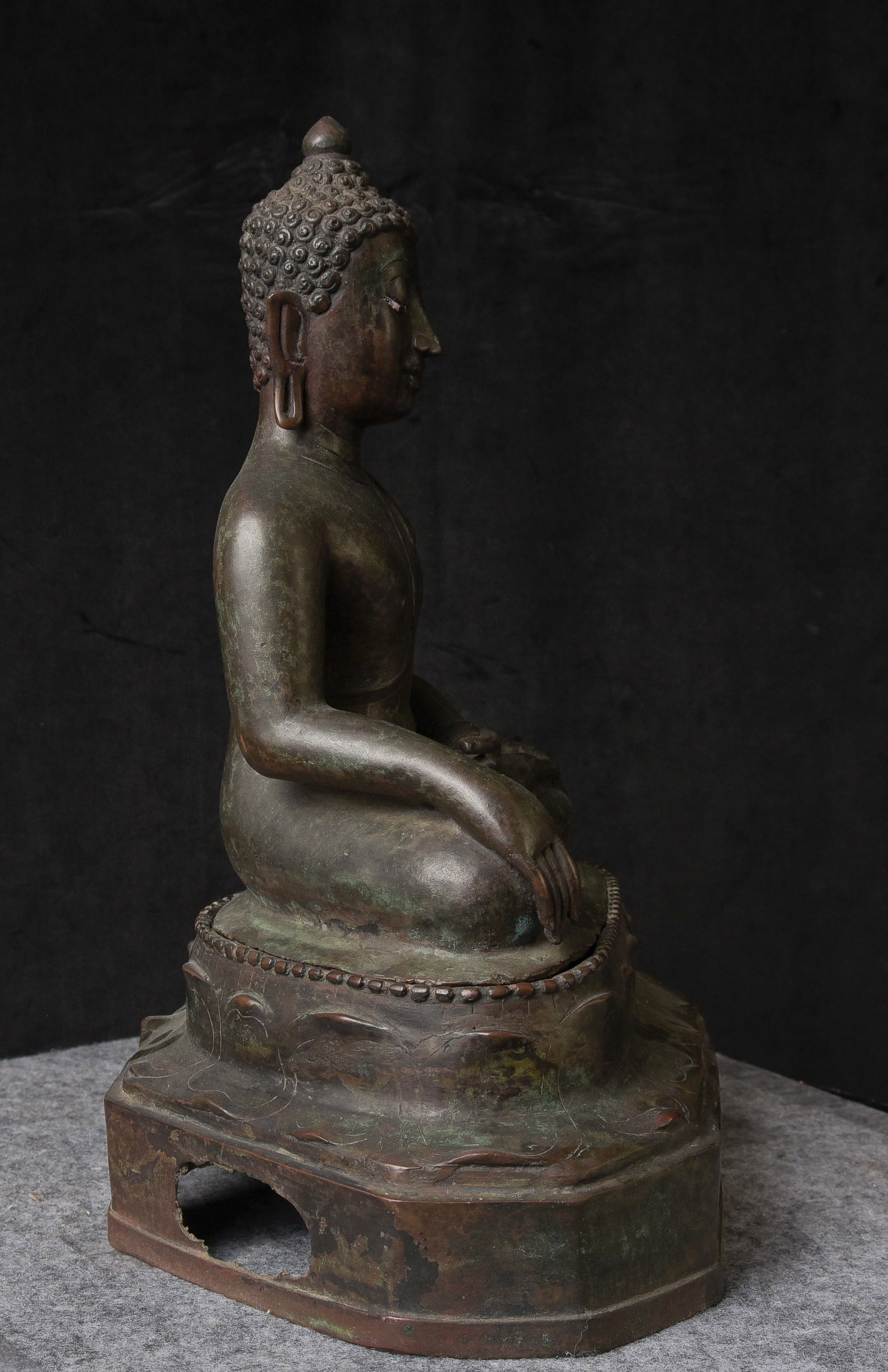 15thC Thai Bronze Buddha. Excellent - 4