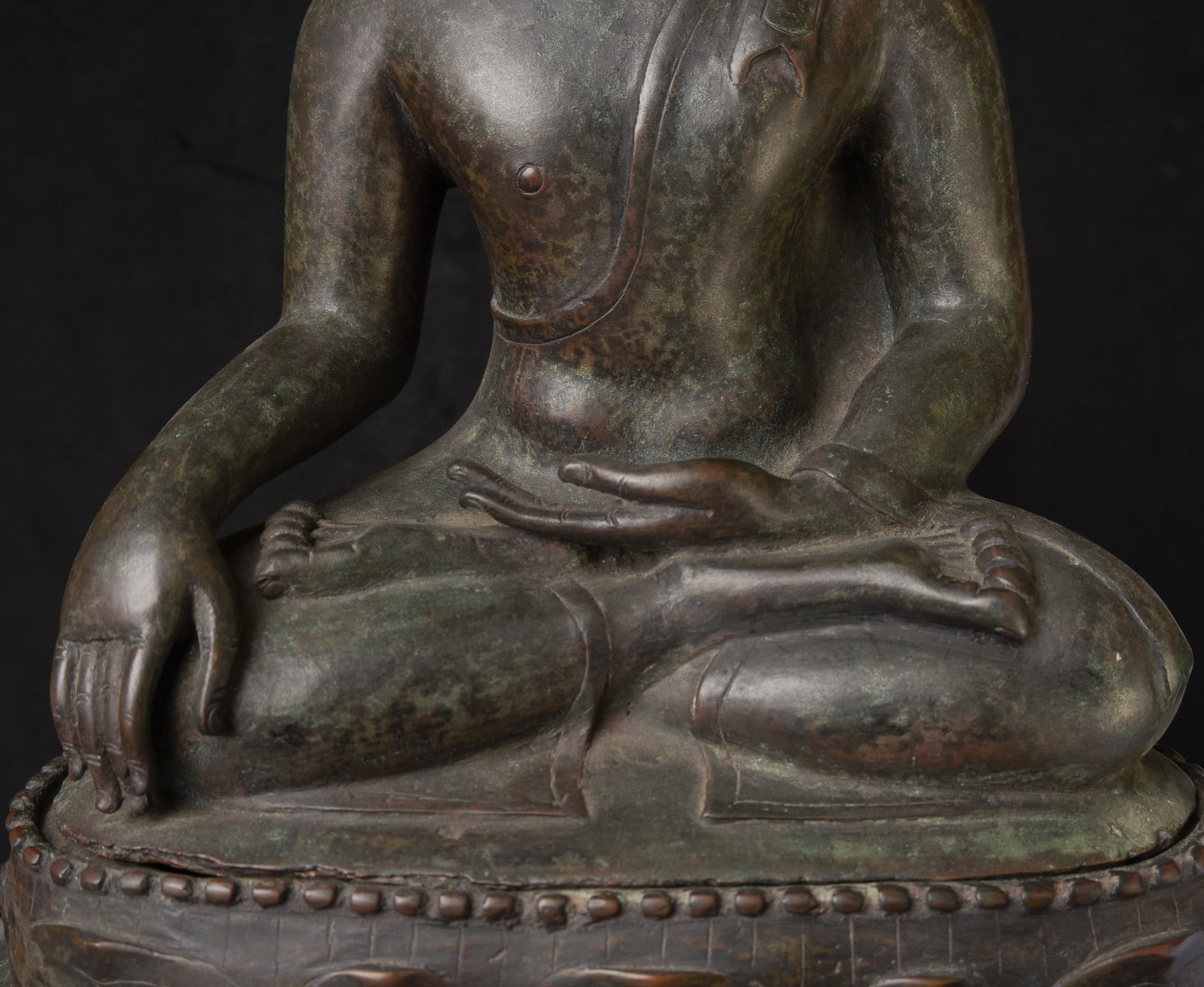 15thC Thai Bronze Buddha. Excellent - 6